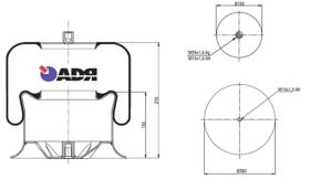 Wabco 51364600 - FUELLE CPLTO. P.METALICO MB