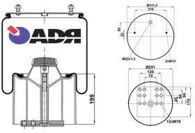 Wabco 51770005 - FUELLE CPLTO. P.PLASTIC. BPW