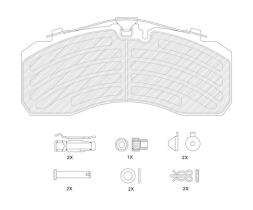 Textar FCV4296PTS - J.PASTILLAS IVECO, MAN, MB