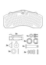 Textar 2925305390 - PLACA FRENO KNORR SB7000