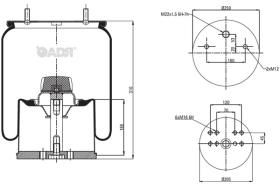 Montcada 53613001 - FUELLE SUSPENSION COMPL. GIGANT 3053 (724N)