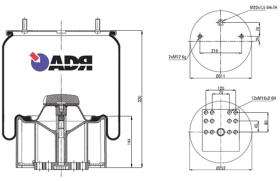 Montcada 53377005 - FUELLE COMPLETO BPW FS3106