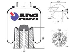 Adr 51151505 - FUELLE SUSPENSION COMPLETO SAF/KOGEL