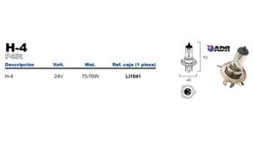 OSRAM LI1041 - LÁMPARA H-4 24V 75/70W P43T