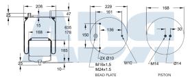 Firestone W01M588545 - FUELLE DE SUSPENSION VOLVO