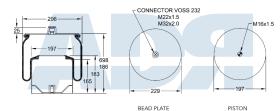 Firestone W01M588453 - FUELLE DE SUSPENSION MERCEDES ACTROS MP4