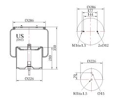 Wabco 24913K01 - FUELLE DE SUSPENSION SCANIA SERIE 4