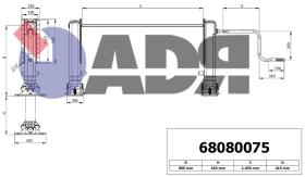 Adr 68080075 - JUEGO DE PATAS 700 MM PATIN S MULTAD