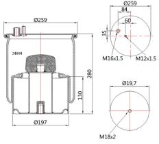 GALI 24884K09 - FUELLE DE SUSPENSION MAN