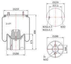 GALI 26122 K47 - FUELLE DE SUSPENSION MERCEDES ACTROS MP4